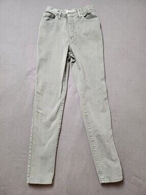 Vintage 90s GUESS by Georges Marciano Sage Green Jeans Size 28 High Rise